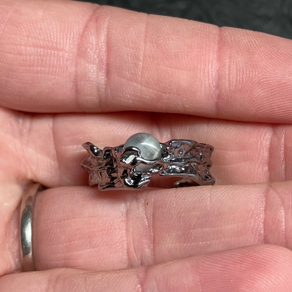 Moon And Clouds Adjustable Ring - image 3